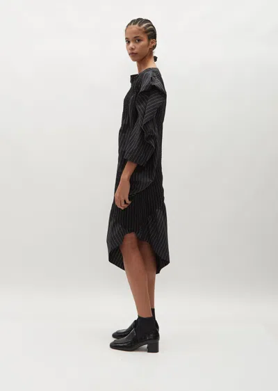 Shop Issey Miyake Contraction Dress In 17-black-hued