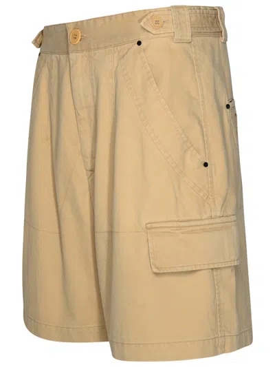 Shop Isabel Marant Woman  'lisette' Beige Cotton Shorts In Cream