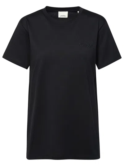 Shop Isabel Marant Woman  'vidal' Black Cotton T-shirt
