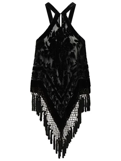 Shop Isabel Marant Woman  'ziggy' Black Silk Blend Top