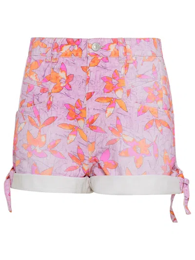 Shop Isabel Marant Woman  Shorts Naesqui Fiori In Pink