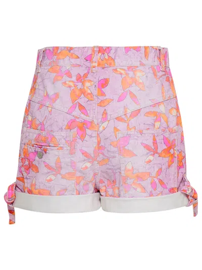 Shop Isabel Marant Woman  Shorts Naesqui Fiori In Pink