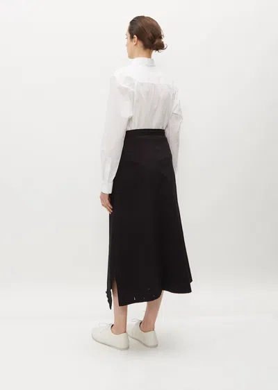 Shop Y's Convertible Cotton Pant-skirt In Black 3