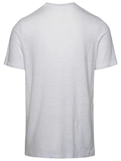Shop Isabel Marant Man  'karman' White Linen T-shirt