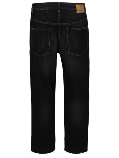 Shop Isabel Marant Man  Black Cotton Jelden Jeans