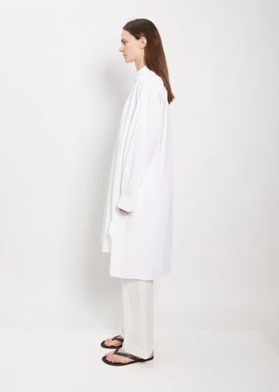 Shop The Row Cosy Long Shirt In Off White