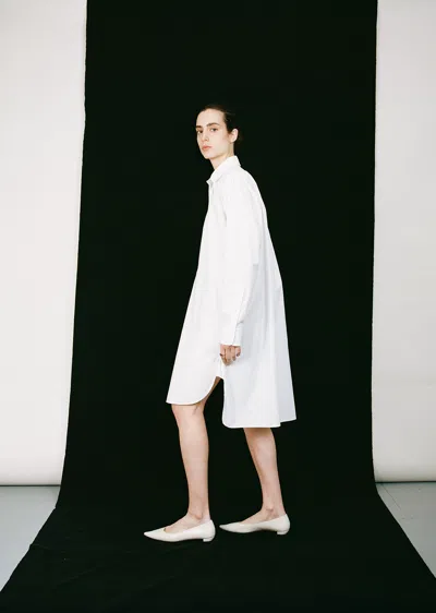 Shop The Row Cosy Long Shirt In Off White