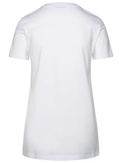 Shop Max Mara Woman  White Cotton T-shirt