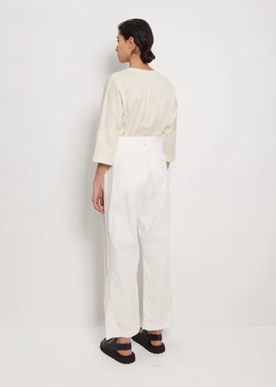 Shop Casey Casey Cotton Linen Bwa Pant In Off White