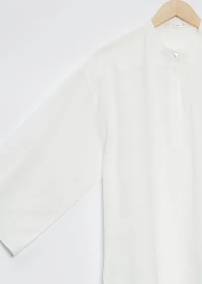 Shop The Row Cotton Omao Shirt In Ivory