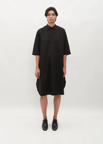 Shop Labo.art Cotton Poplin Brina Dress In Black