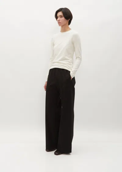 Shop Labo.art Cotton Poplin Diana Pants In Black