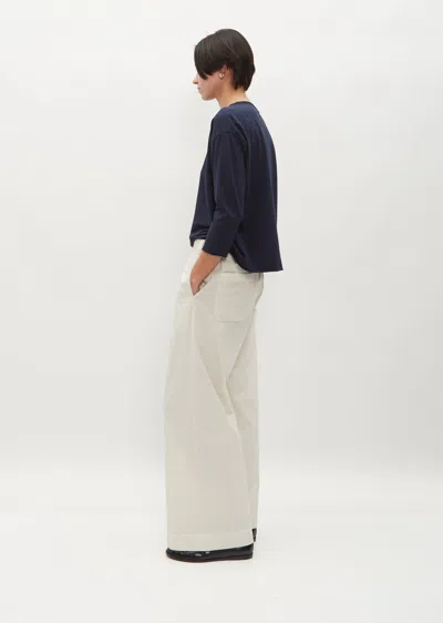 Shop Labo.art Cotton Poplin Diana Pants In Mastice