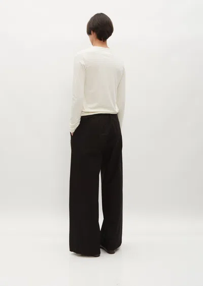 Shop Labo.art Cotton Poplin Diana Pants In Black