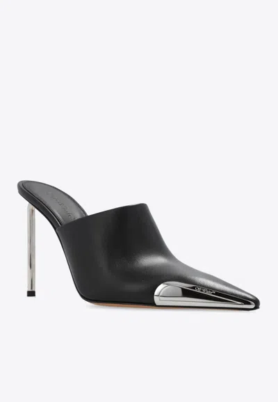 Shop Off-white Allen 120 Leather Mules In Black