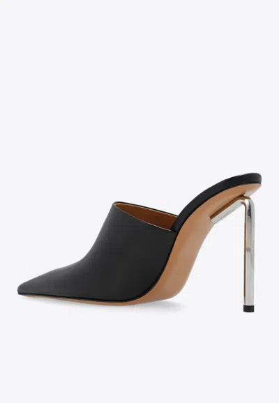 Shop Off-white Allen 120 Leather Mules In Black