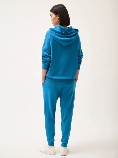 Pangaia Dna Knitted Track Pants In Geyser Blue
