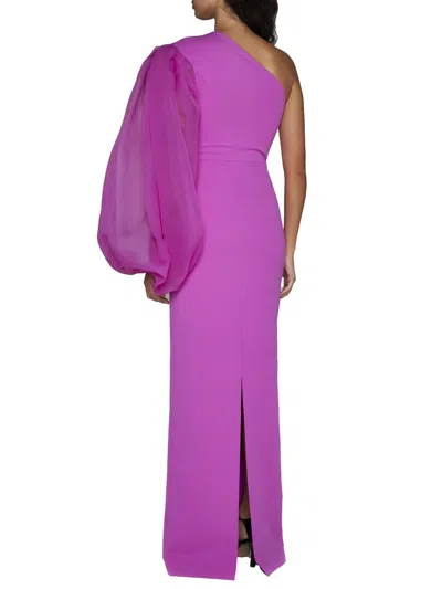 Shop Solace London Dresses Fuchsia In Pink