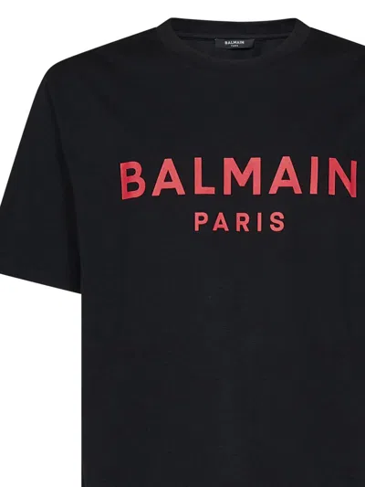 Shop Balmain Paris T-shirt In Black