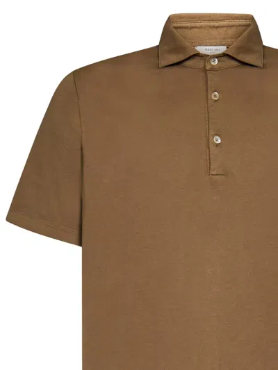 Shop Boglioli Cotton Polo Shirt In Dove Grey