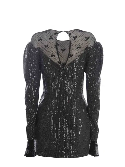 Rotate Birger Christensen Dress Rotate "sequins" In Black