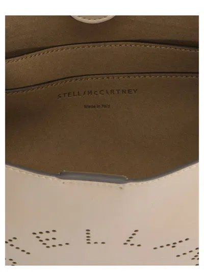 Shop Stella Mccartney ‘stella Logo' Mini Crossbody Bag In Beige