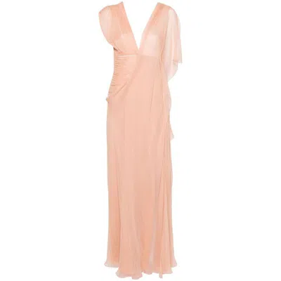 Shop Alberta Ferretti Dresses In Pink