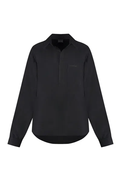 Shop Balenciaga Oversize Shirt In Black