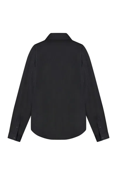 Shop Balenciaga Oversize Shirt In Black