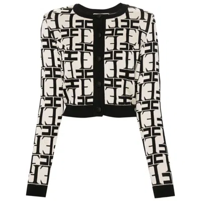 Shop Elisabetta Franchi Sweaters In Black/neutrals