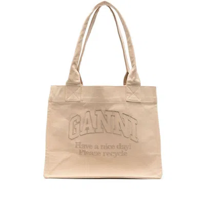 Shop Ganni Bags In Neutrals