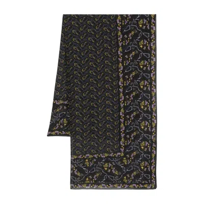 Shop Isabel Marant Scarves In Black/yellow