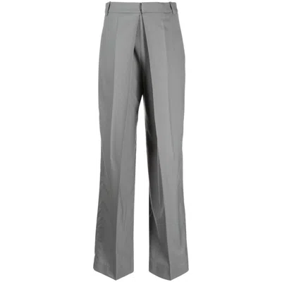 Shop Low Classic Pants In Grey