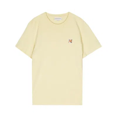 Shop Maison Kitsuné T-shirts In Yellow
