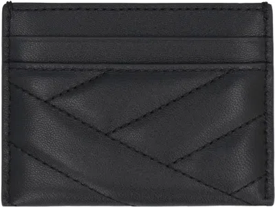 Shop Tory Burch Kira Leather Card Holder In Black