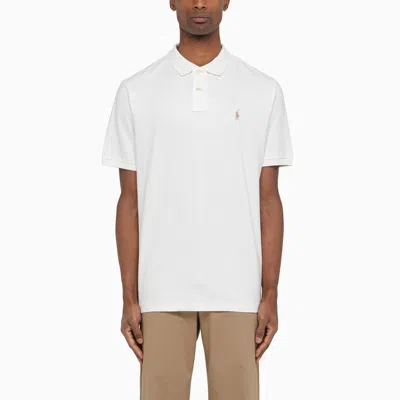Shop Polo Ralph Lauren | White Piqué Polo Shirt With Logo