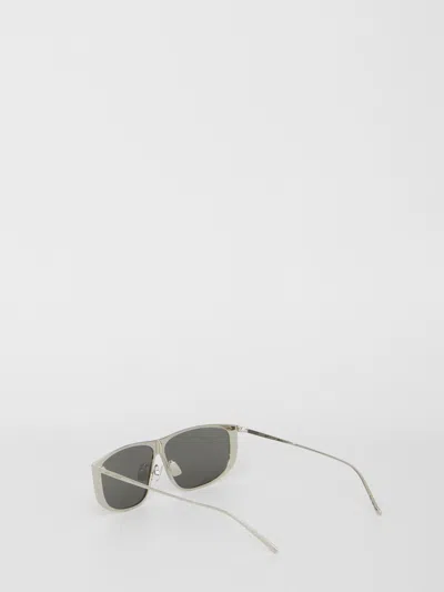 Shop Saint Laurent Sl 605 Luna Sunglasses In Silver