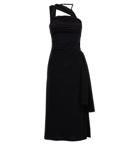 Shop Jacquemus 'abanada' Dress In Black
