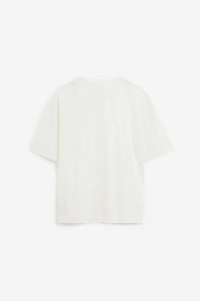 Lemaire Cotton T-shirt With Loose Fit And Round Neck In White