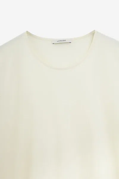 Lemaire Short Sleeve T-shirt In Yellow