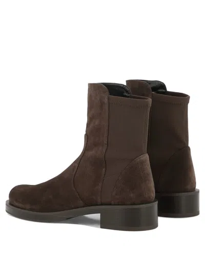 Shop Stuart Weitzman "bold" Ankle Boots In Brown