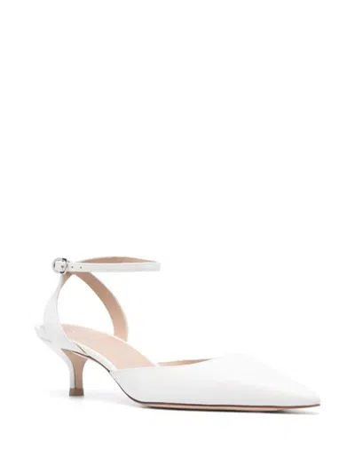 Shop Stuart Weitzman Barelythere 50 Pump Shoes In White