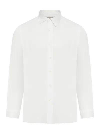 Shop Woolrich Linen Shirt In White