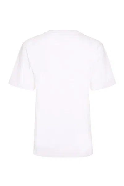 Rabanne Women's Cotton Crew-neck T-shirt In White
