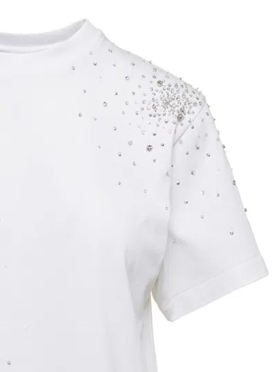 Shop Des_phemmes Splash Embroidery T Shirt In White