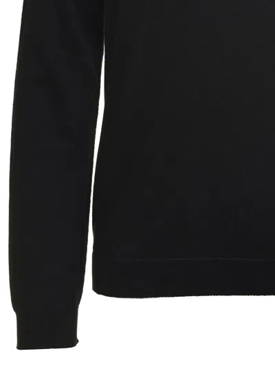 Shop Antonelli Black Crew Neck Sweater In Cashmere Blend Woman