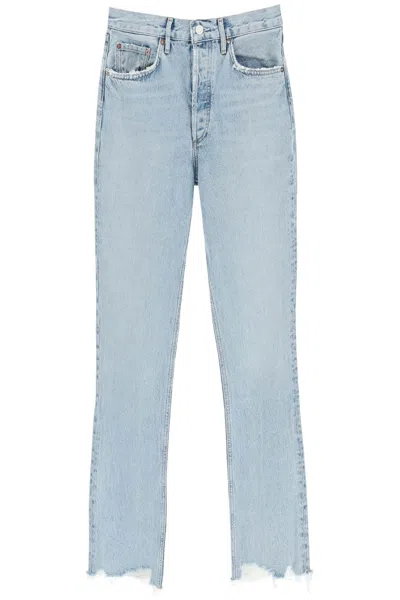 Shop Agolde Lana Vintage Denim Jeans In Blue