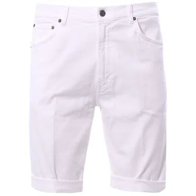 Shop Dondup White Cotton Short
