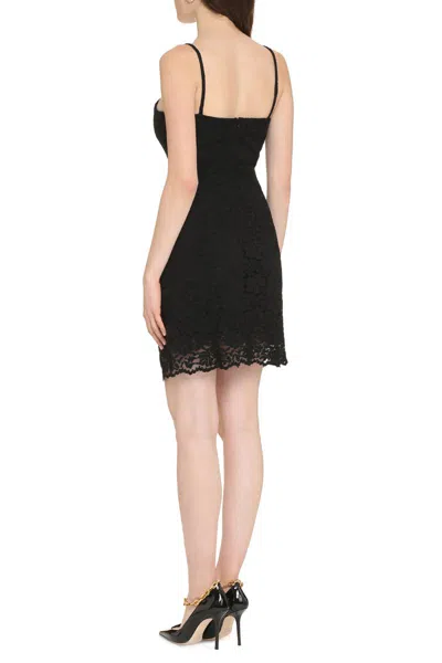 Shop Dolce & Gabbana Kim Dolce&gabbana - Lace Dress In Black