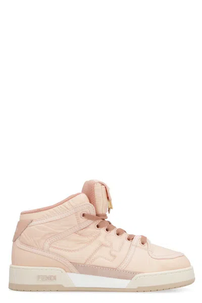 Shop Fendi Match High-top Sneakers In Pink